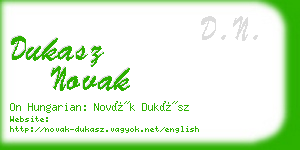 dukasz novak business card